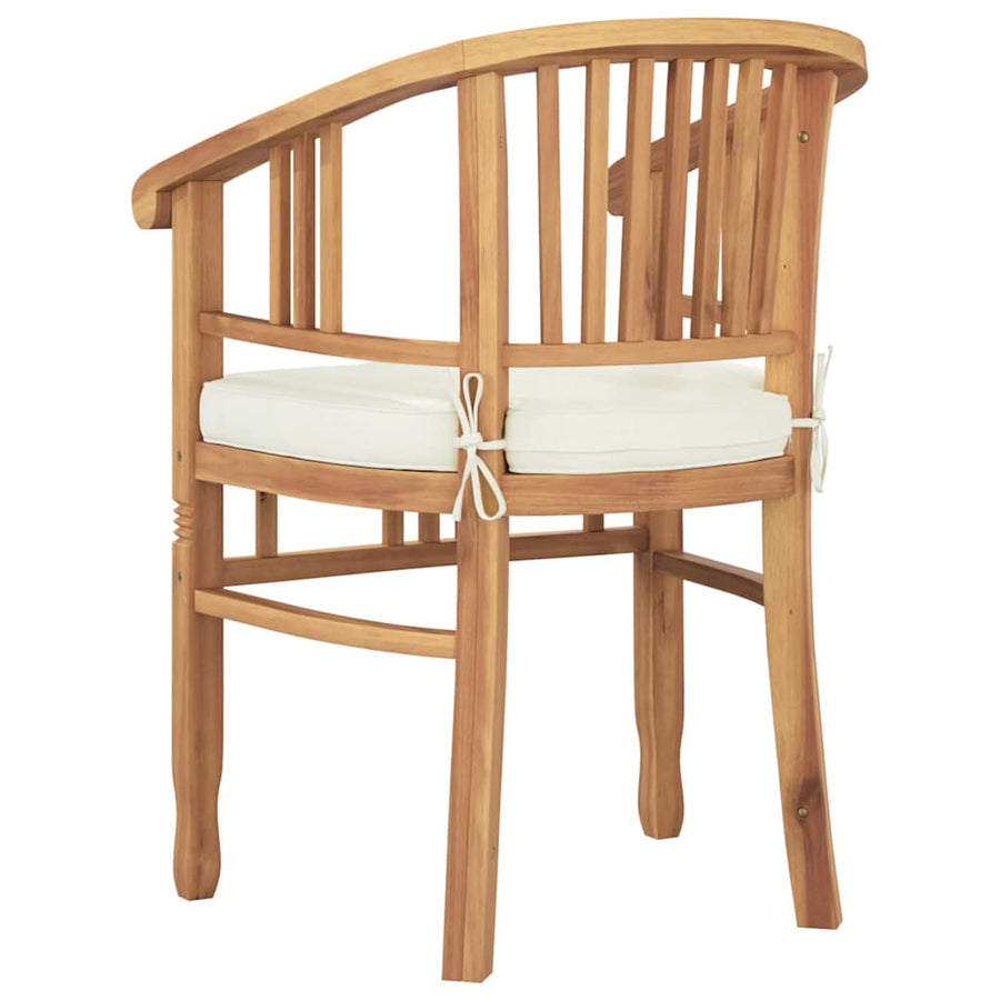 Tuinstoelen 2 pcs Bruin 63 x 58 x 89 cm Massief teakhout