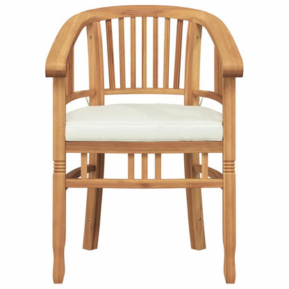 Tuinstoelen 2 pcs Bruin 63 x 58 x 89 cm Massief teakhout