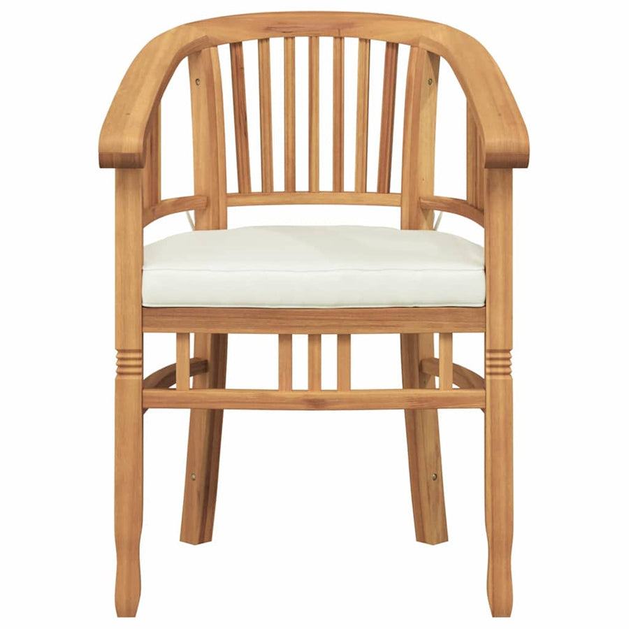 Tuinstoelen 2 pcs Bruin 63 x 58 x 89 cm Massief teakhout