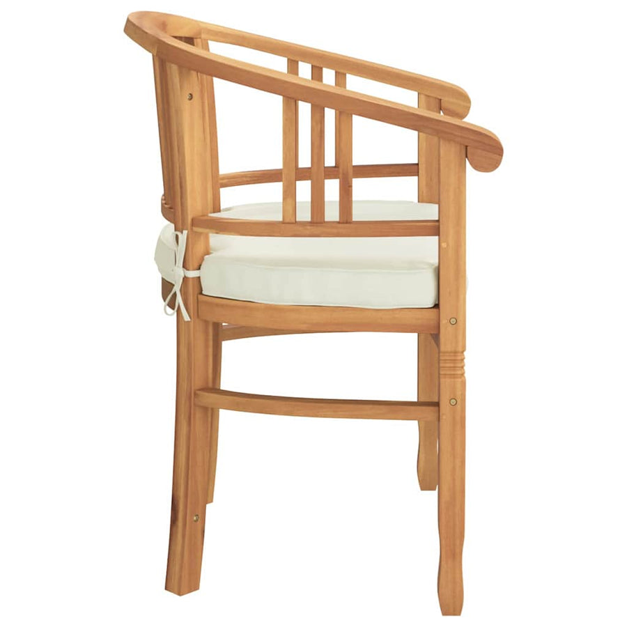 Tuinstoelen 2 pcs Bruin 63 x 58 x 89 cm Massief teakhout