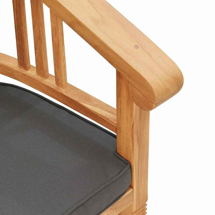 Tuinstoelen 2 pcs Bruin 63 x 58 x 89 cm Massief teakhout