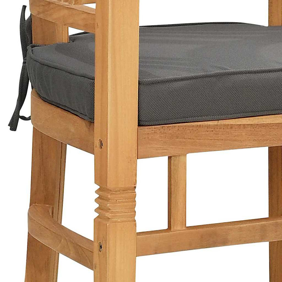 Tuinstoelen 2 pcs Bruin 63 x 58 x 89 cm Massief teakhout