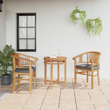 Tuinstoelen 2 pcs Bruin 63 x 58 x 89 cm Massief teakhout