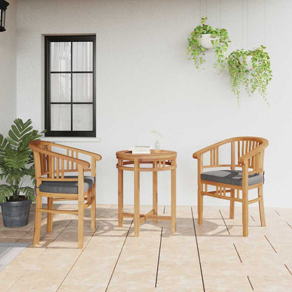 Tuinstoelen 2 pcs Bruin 63 x 58 x 89 cm Massief teakhout