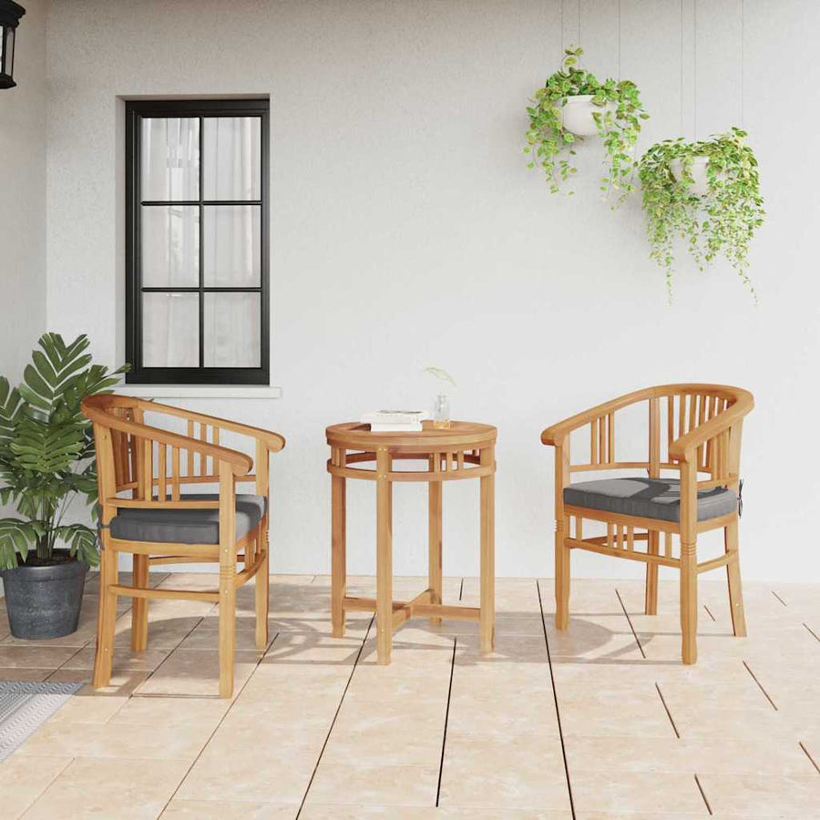 Tuinstoelen 2 pcs Bruin 63 x 58 x 89 cm Massief teakhout