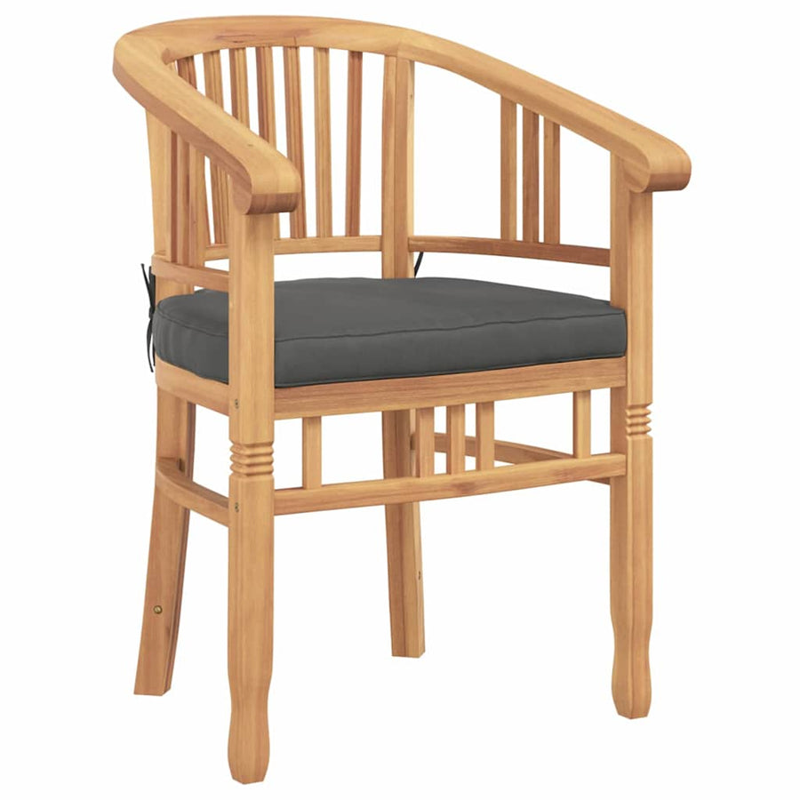 Tuinstoelen 2 pcs Bruin 63 x 58 x 89 cm Massief teakhout