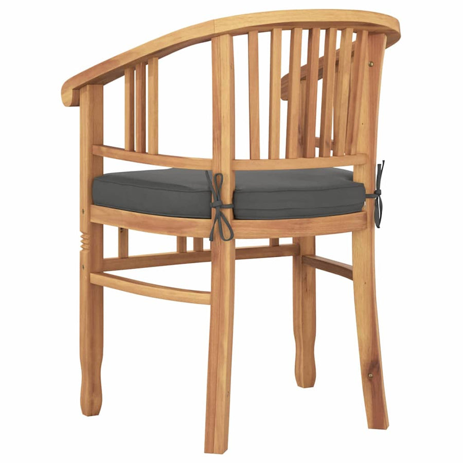 Tuinstoelen 2 pcs Bruin 63 x 58 x 89 cm Massief teakhout