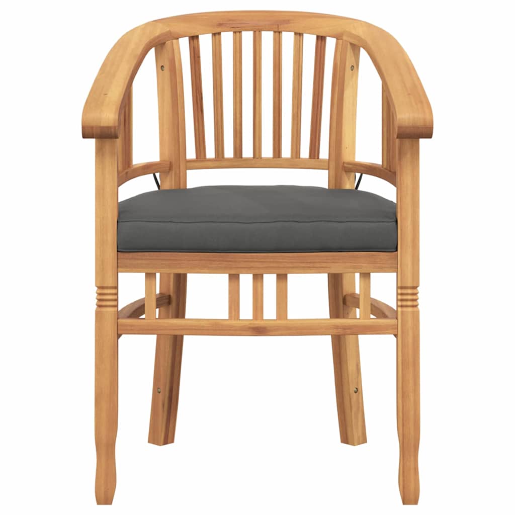 Tuinstoelen 2 pcs Bruin 63 x 58 x 89 cm Massief teakhout