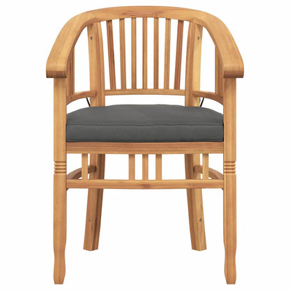 Tuinstoelen 2 pcs Bruin 63 x 58 x 89 cm Massief teakhout