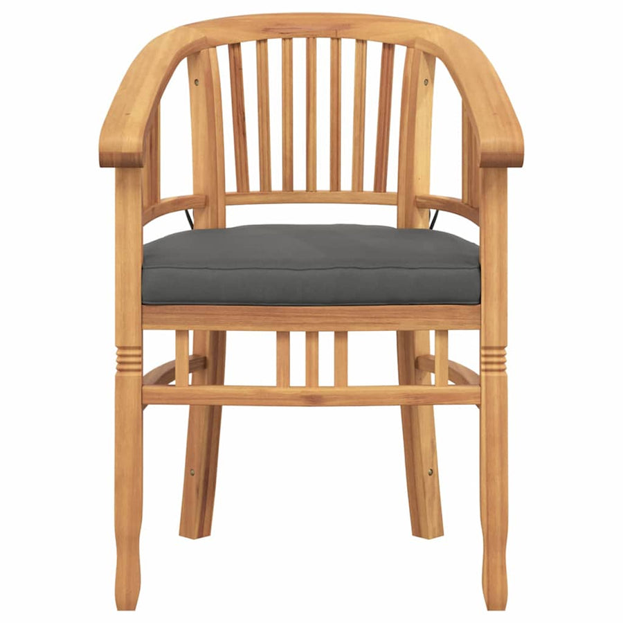 Tuinstoelen 2 pcs Bruin 63 x 58 x 89 cm Massief teakhout