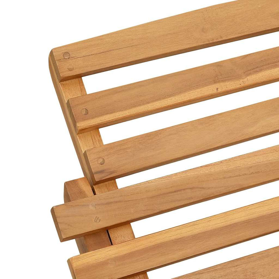 Ligstoel Bruin 184 x 55 x 59 cm Massief Teakhout