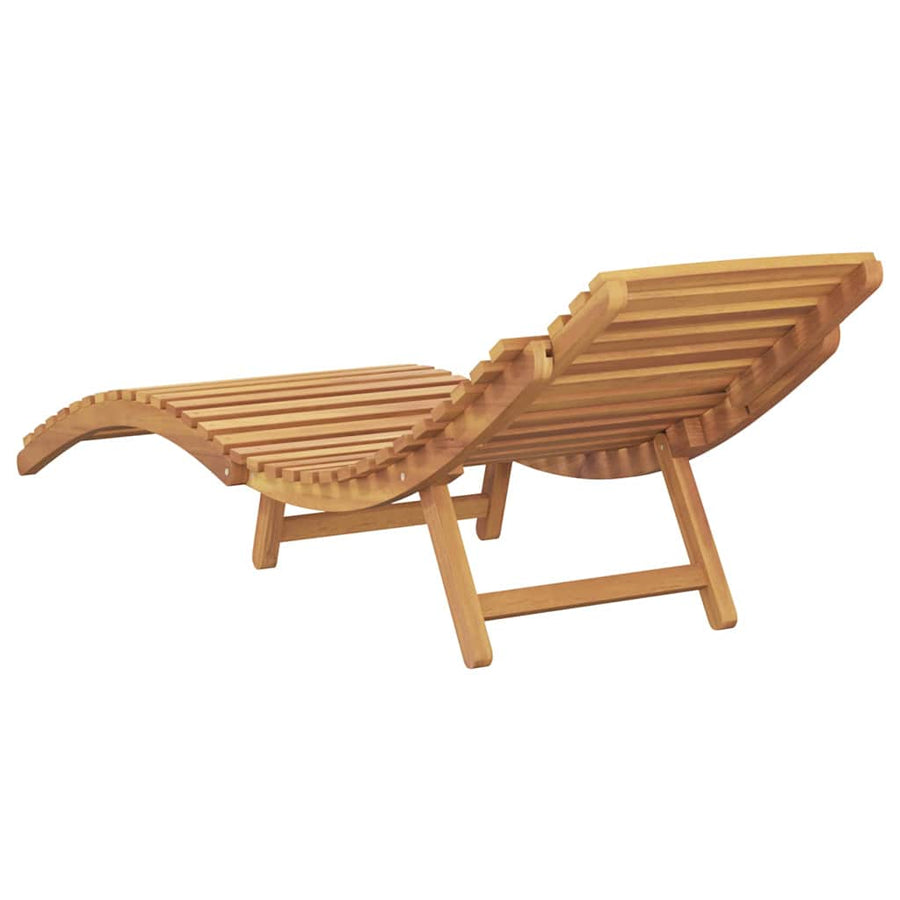 Ligstoel Bruin 184 x 55 x 59 cm Massief Teakhout