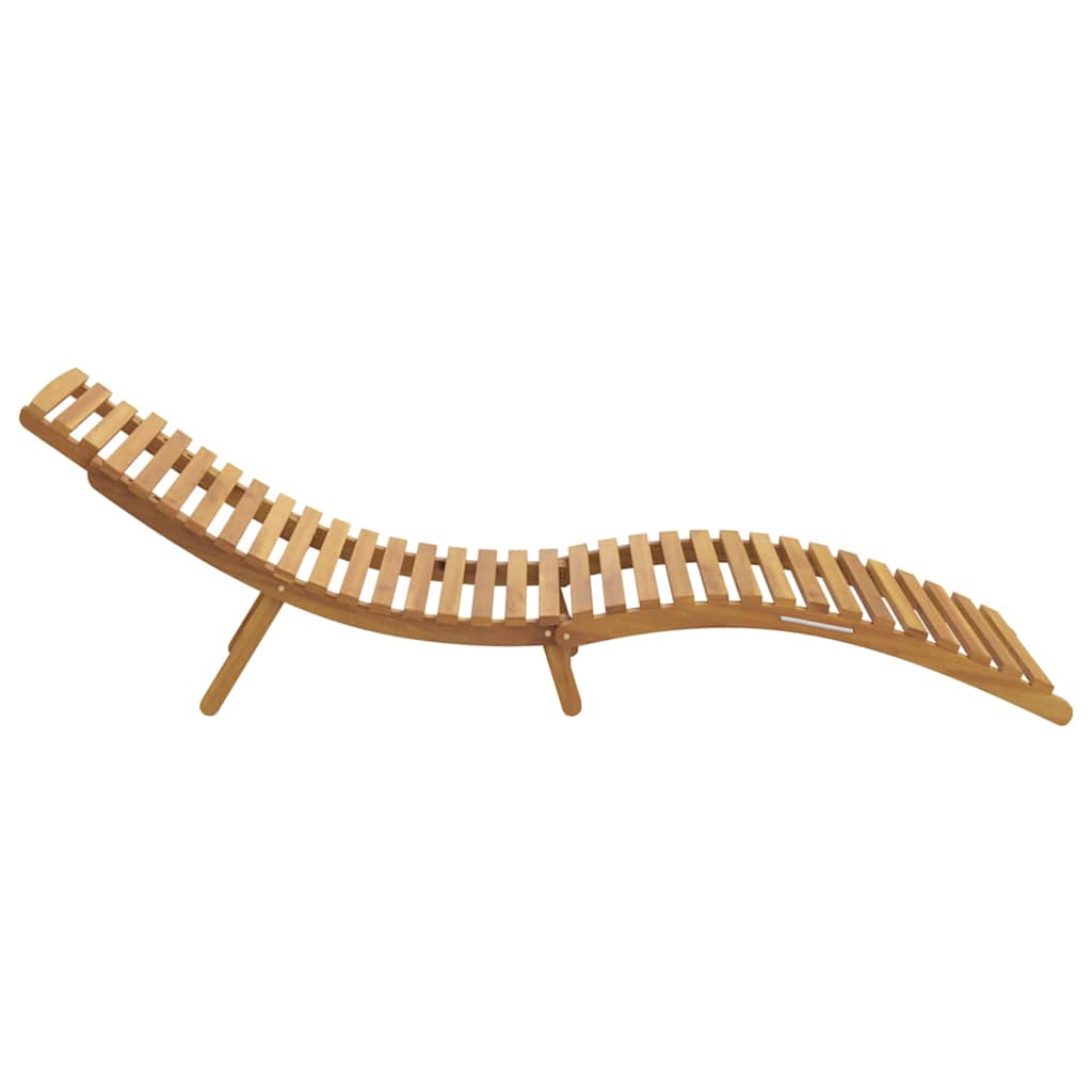Ligstoel Bruin 184 x 55 x 59 cm Massief Teakhout