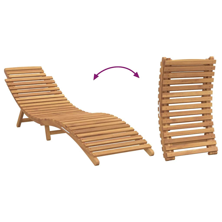 Ligstoel Donkergrijs 188 x 55 x 59 cm Massief teakhout