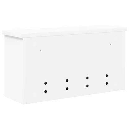 Wandgemonteerde kapstok Wit 50 x 16 x 26 cm Bewerkt hout