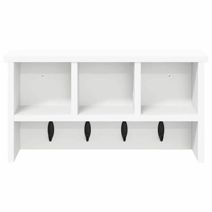 Wandgemonteerde kapstok Wit 50 x 16 x 26 cm Bewerkt hout