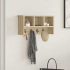 Kapstok met plank 50x16x26 cm Sonoma eiken