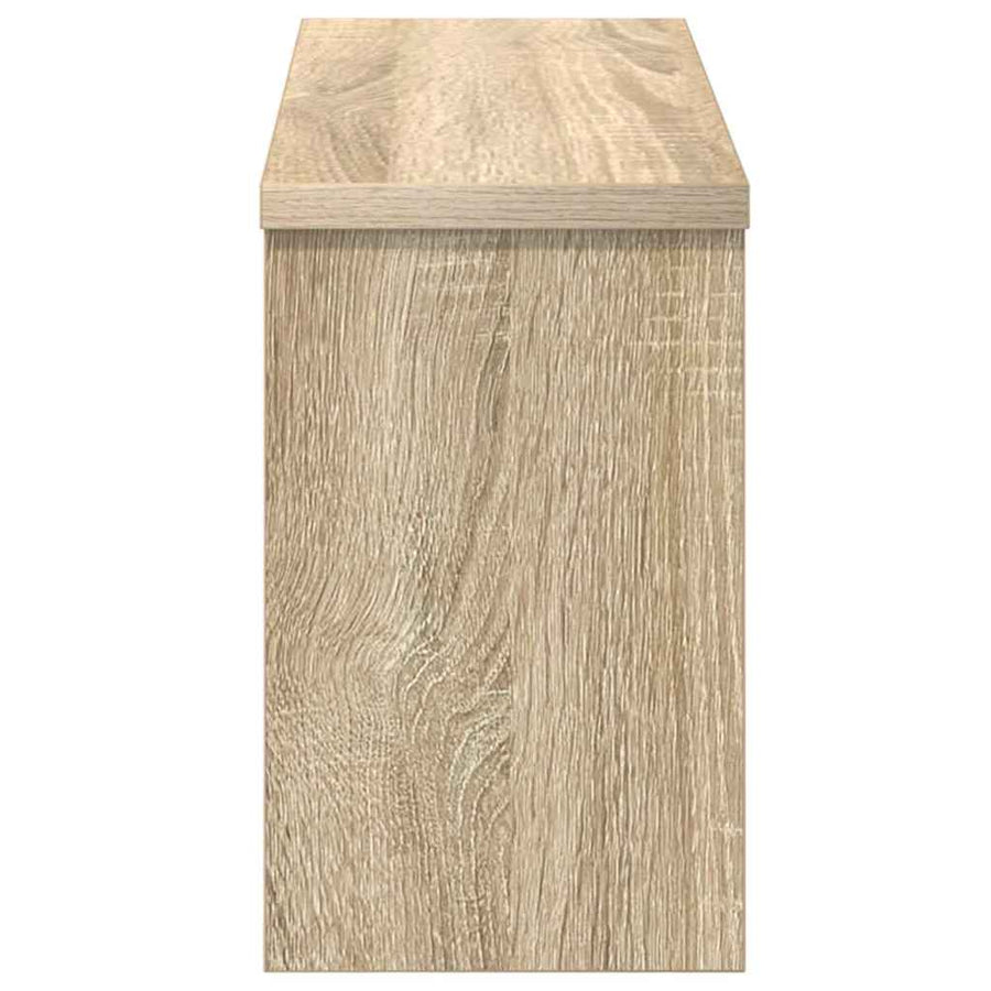 Wandgemonteerde kapstok met plank Sonoma eiken 50 x 16 x 26 cm