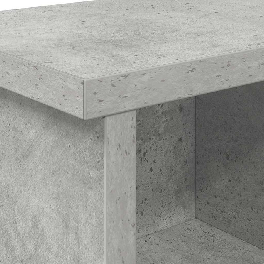 Wandgemonteerde kapstok Betongrijs 50 x 16 x 26 cm Bewerkt hout
