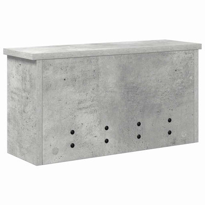 Wandgemonteerde kapstok Betongrijs 50 x 16 x 26 cm Bewerkt hout