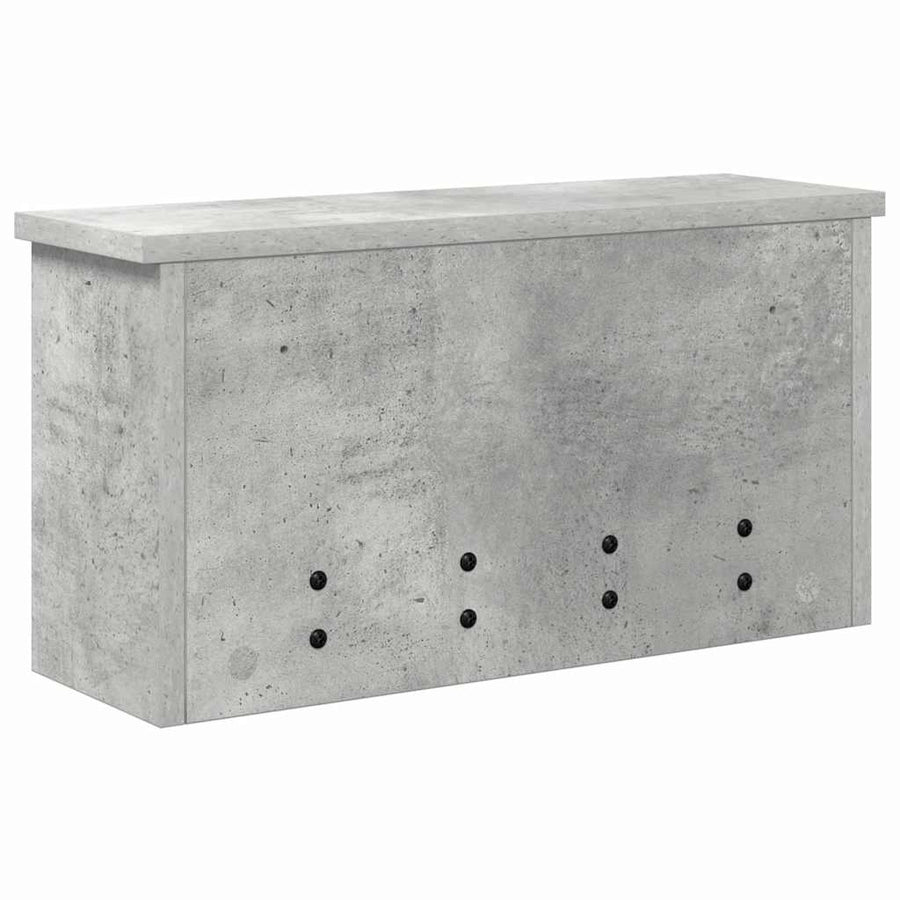 Wandgemonteerde kapstok Betongrijs 50 x 16 x 26 cm Bewerkt hout
