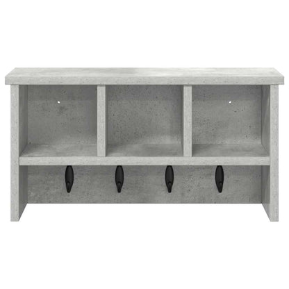 Wandgemonteerde kapstok Betongrijs 50 x 16 x 26 cm Bewerkt hout
