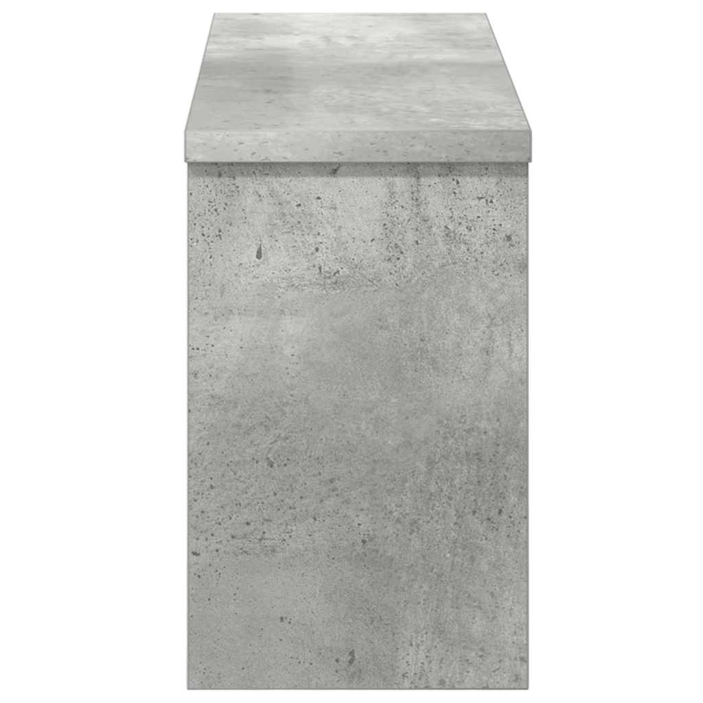 Wandgemonteerde kapstok Betongrijs 50 x 16 x 26 cm Bewerkt hout