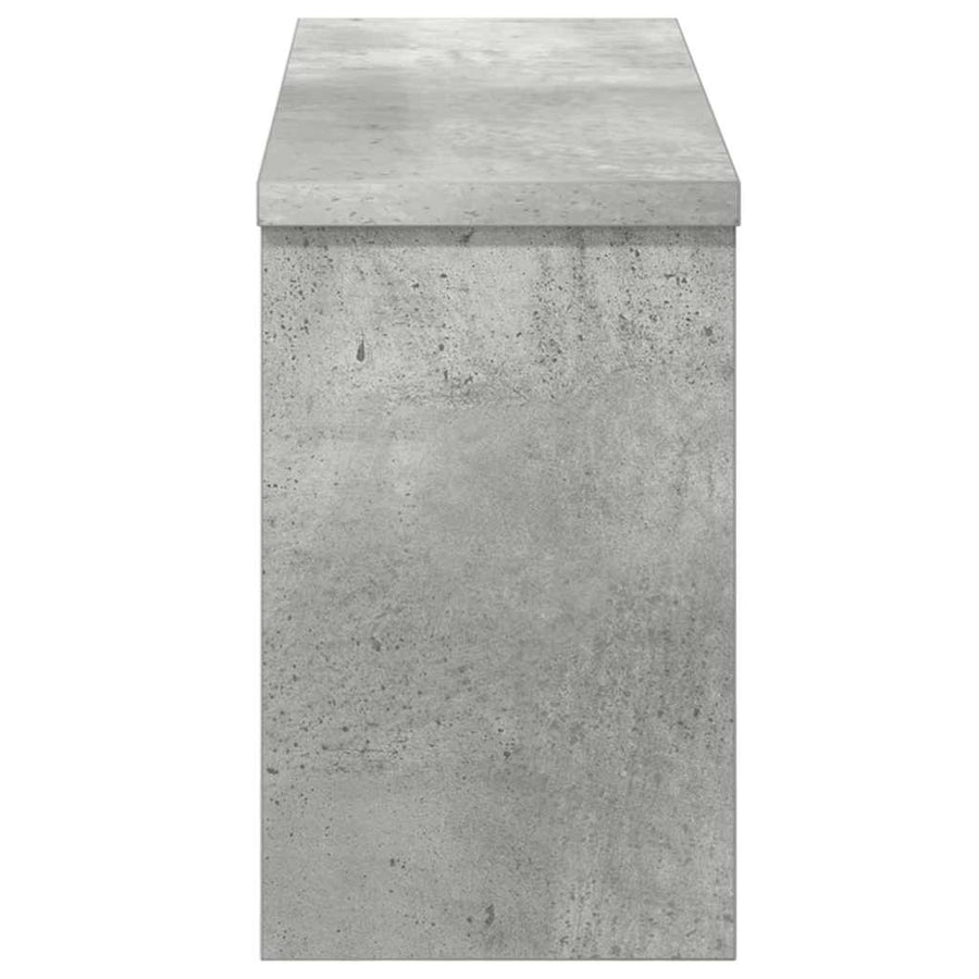 Wandgemonteerde kapstok Betongrijs 50 x 16 x 26 cm Bewerkt hout