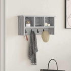 Wandkapstok met plank 50x16x26 cm grijs sonoma