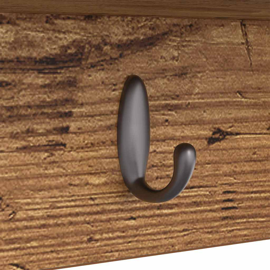 Wandgemonteerde kapstok Oud hout 50 x 16 x 26 cm Bewerkt hout