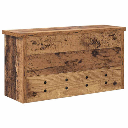 Wandgemonteerde kapstok Oud hout 50 x 16 x 26 cm Bewerkt hout