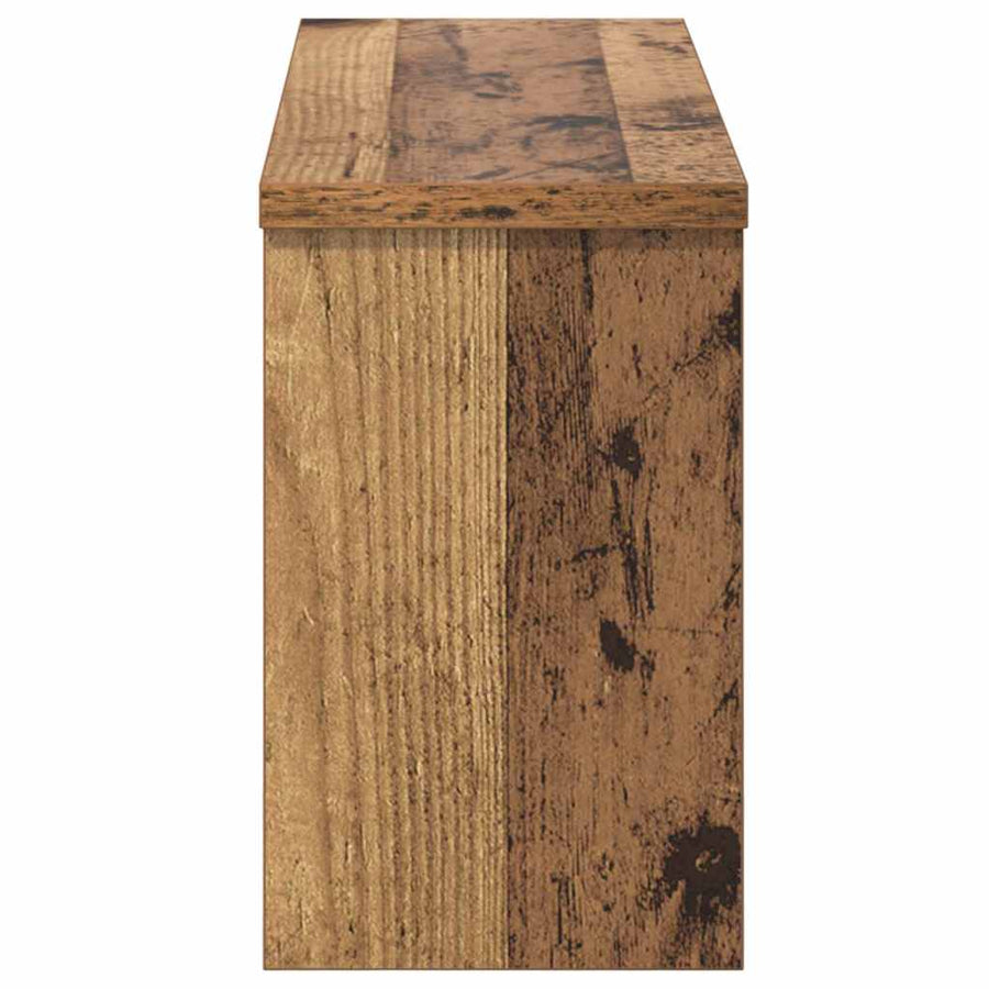 Wandgemonteerde kapstok Oud hout 50 x 16 x 26 cm Bewerkt hout