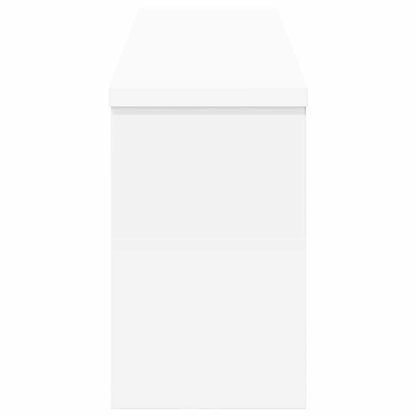 Wandgemonteerde kapstok Wit 75 x 16 x 26 cm Bewerkt hout