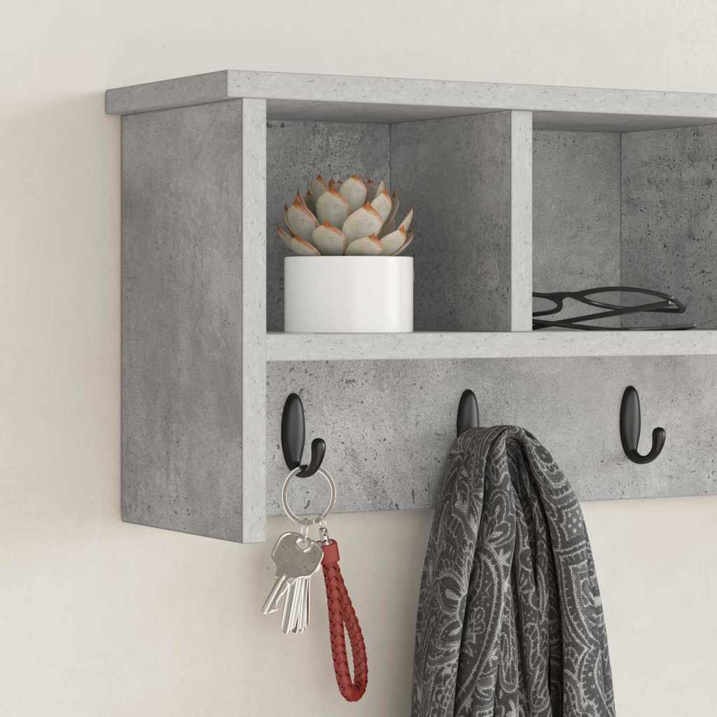 Wandgemonteerde Kapstok Bewerkt Hout 75 x 16 x 26 cm