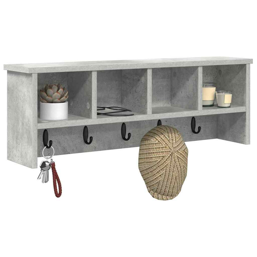Wandgemonteerde Kapstok Bewerkt Hout 75 x 16 x 26 cm