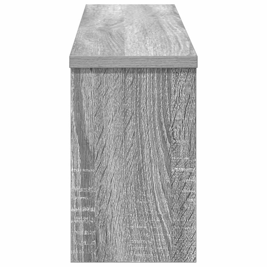 Wandgemonteerde kapstok met plank Grijs sonoma 75 x 16 x 26 cm