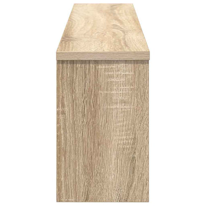 Wandgemonteerde kapstok met plank Sonoma eiken 100 x 16 x 26 cm