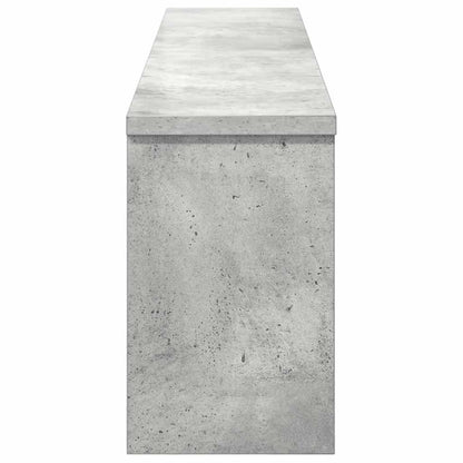 Wandgemonteerde kapstok met plank Betongrijs 100 x 16 x 26 cm
