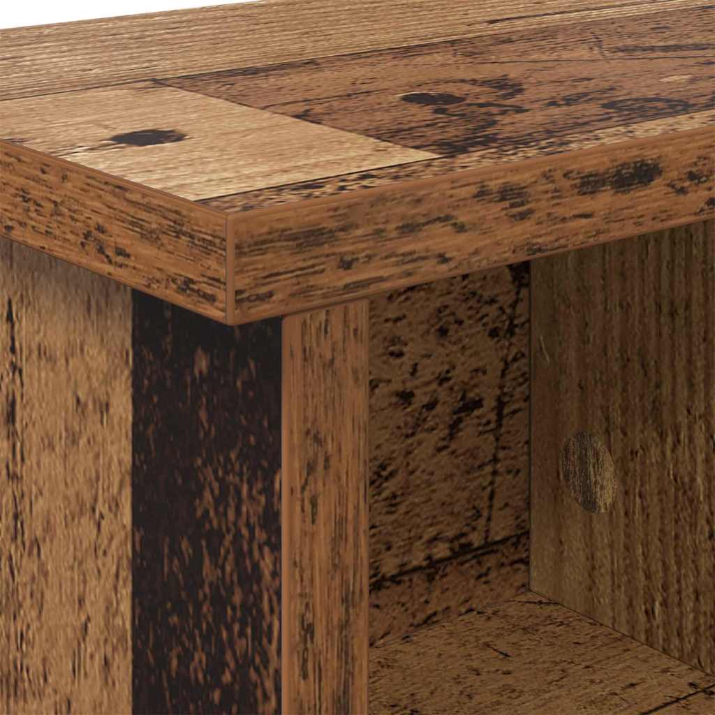 Wandgemonteerde kapstok Oud hout 100 x 16 x 26 cm Bewerkt hout