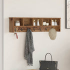 Wall-mounted coat rack Reclaimed wood 100 x 16 x 26 cm Treated wood