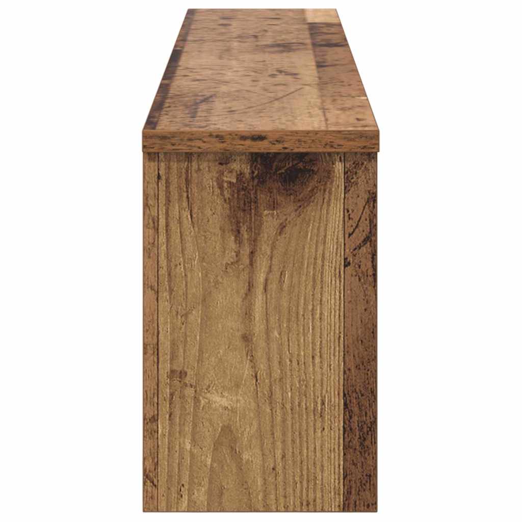 Wandgemonteerde kapstok Oud hout 100 x 16 x 26 cm Bewerkt hout
