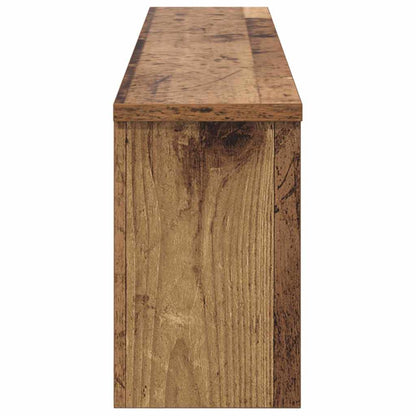Wandgemonteerde kapstok Oud hout 100 x 16 x 26 cm Bewerkt hout