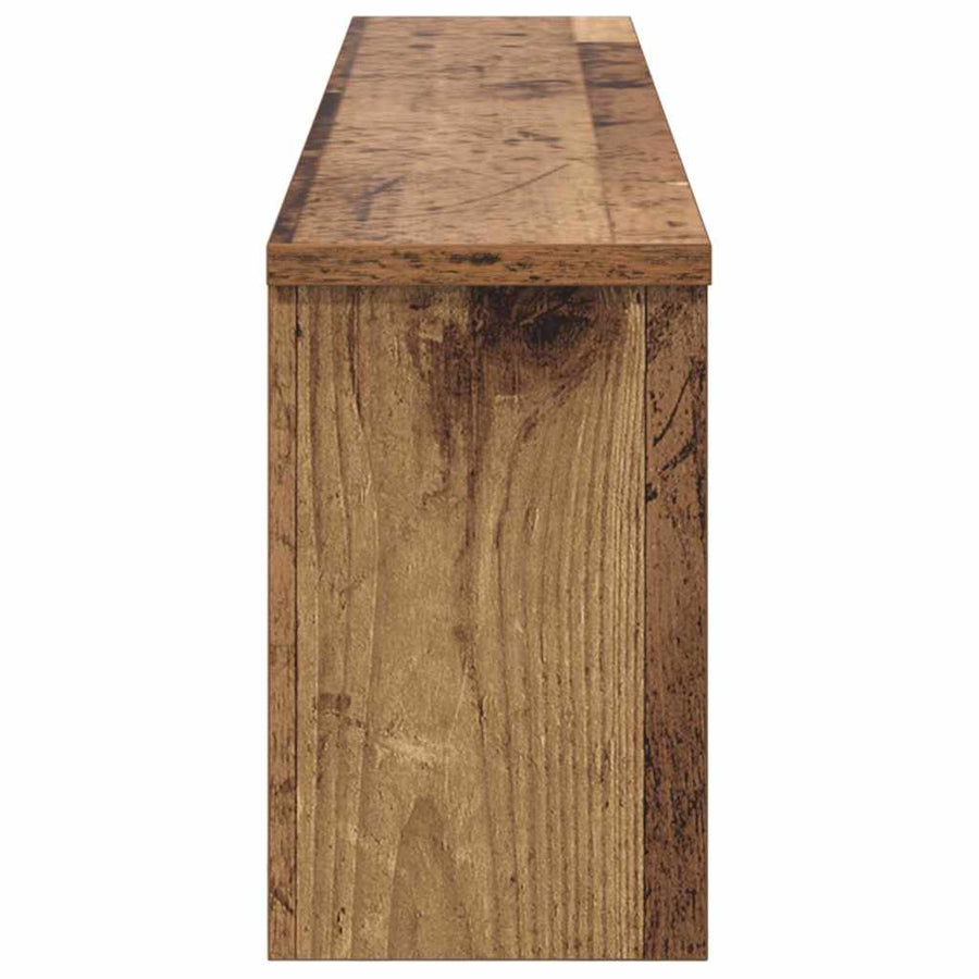 Wandgemonteerde kapstok Oud hout 100 x 16 x 26 cm Bewerkt hout