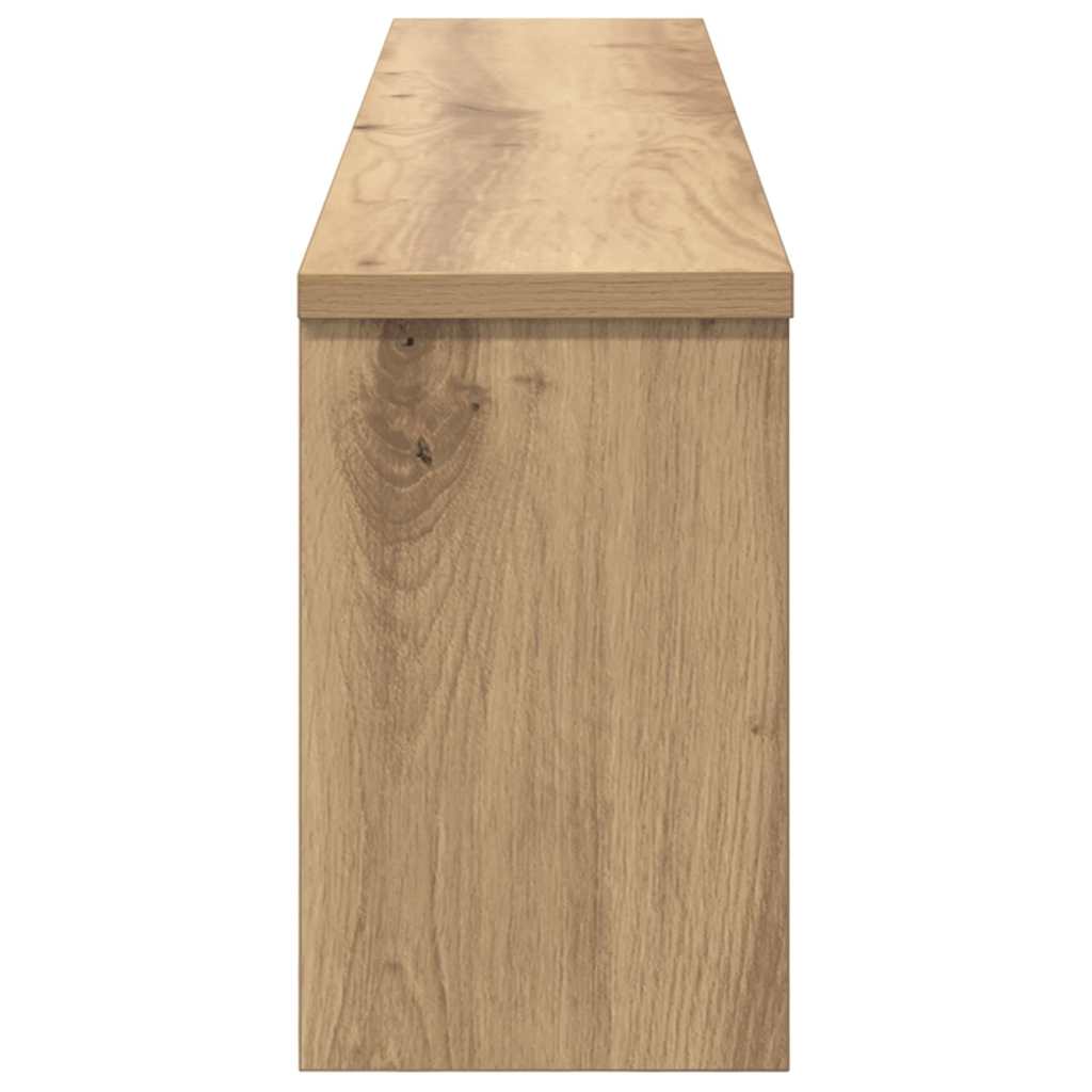 Wandgemonteerde Kapstok Met Plank Artisanaal Eikenkleurig
