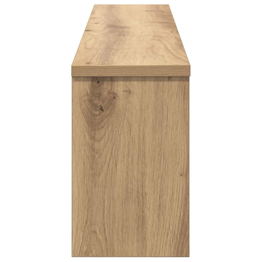 Wandgemonteerde Kapstok Met Plank Artisanaal Eikenkleurig