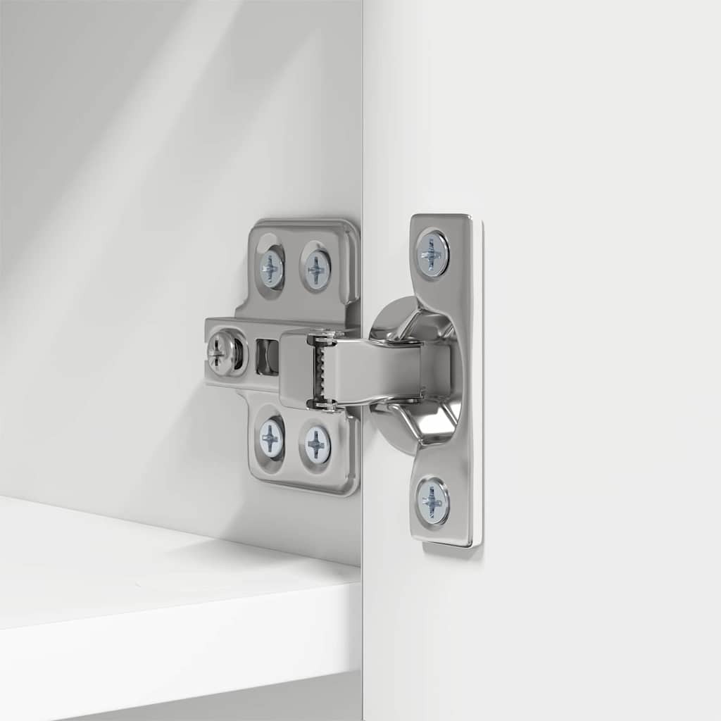 Wandgemonteerde kapstok Wit 50 x 20 x 30 cm Bewerkt hout