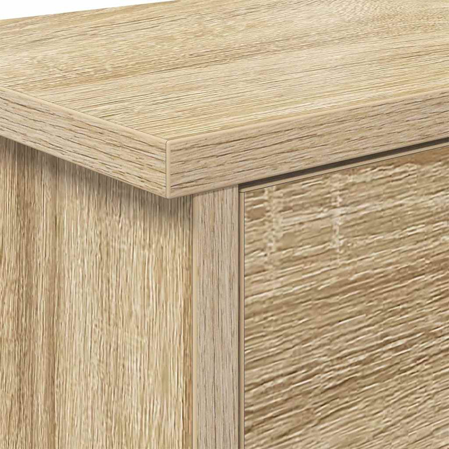 Wandgemonteerde kapstok met plank Sonoma eiken 50 x 20 x 30 cm