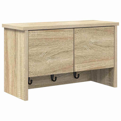 Wandgemonteerde kapstok met plank Sonoma eiken 50 x 20 x 30 cm
