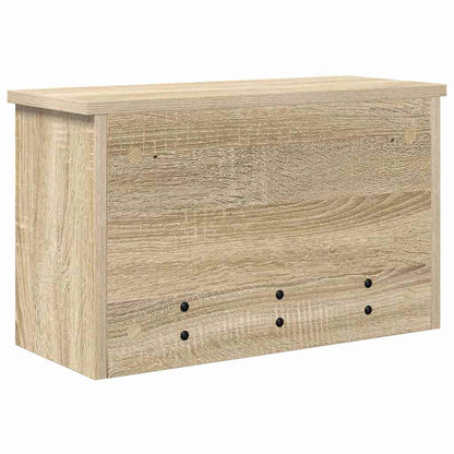 Wandgemonteerde kapstok met plank Sonoma eiken 50 x 20 x 30 cm