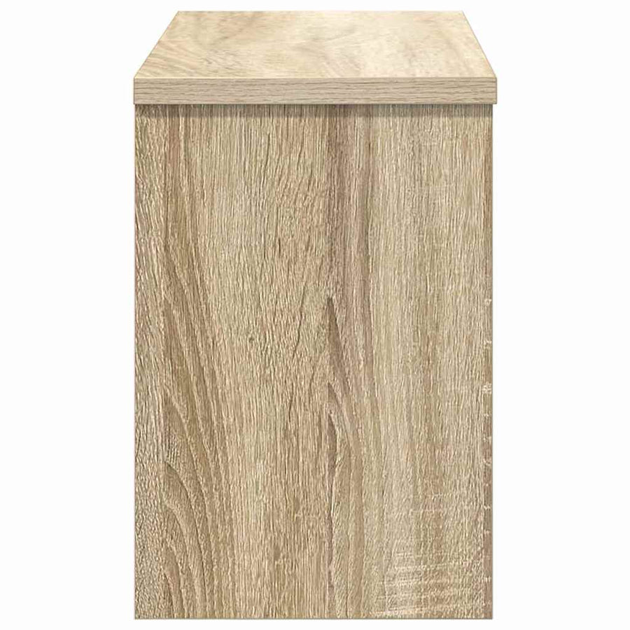 Wandgemonteerde kapstok met plank Sonoma eiken 50 x 20 x 30 cm